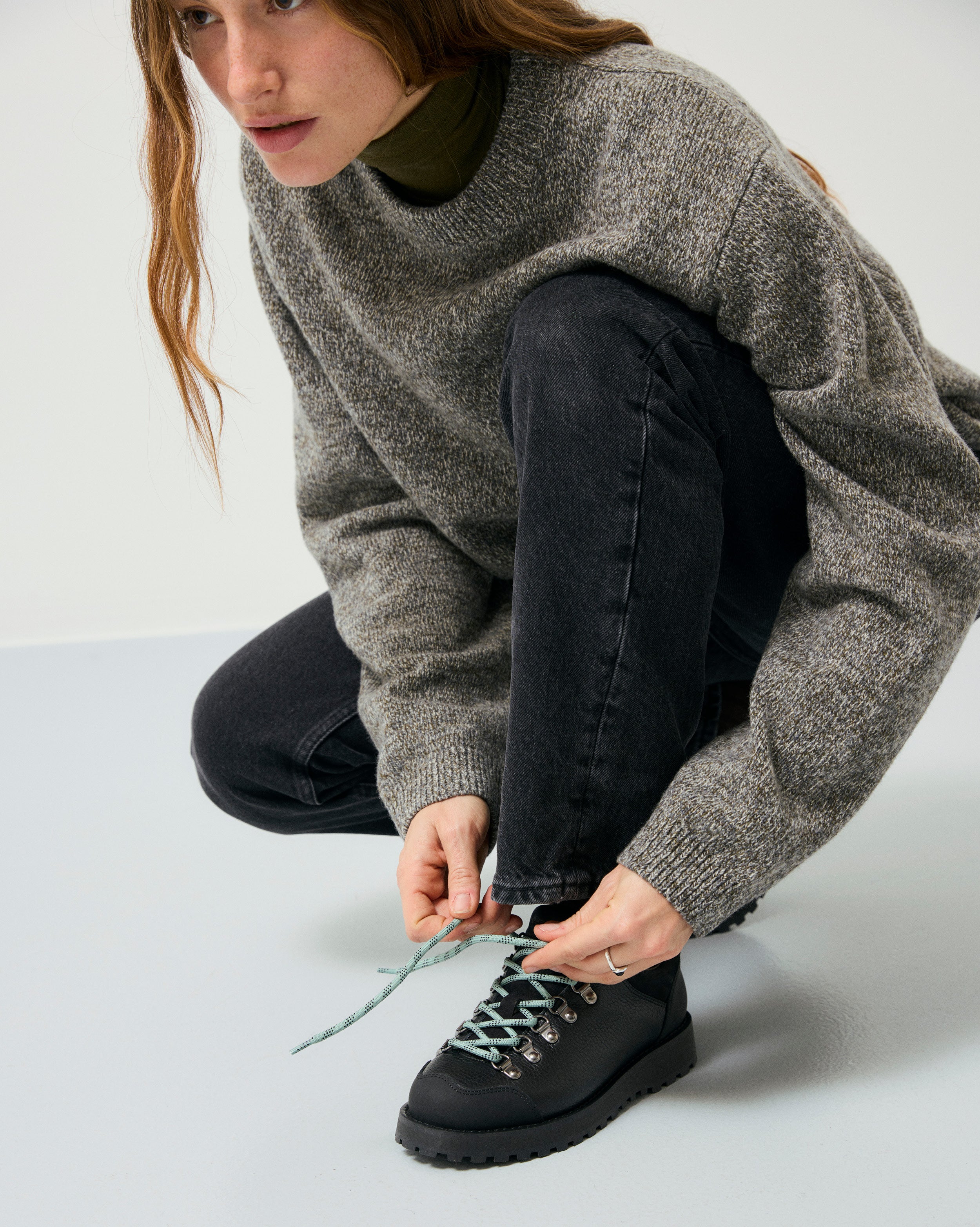 GARMENT PROJECT WMNS Dune Low - Black Tumbled Leather Shoes 999 Black