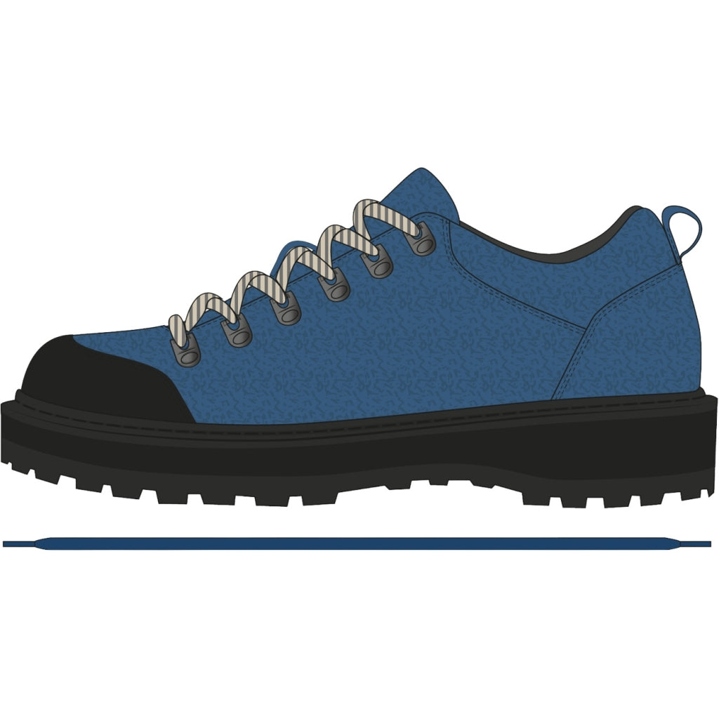 GARMENT PROJECT MAN Dune Low - Blue Tumbled Leather Shoes 550 Blue