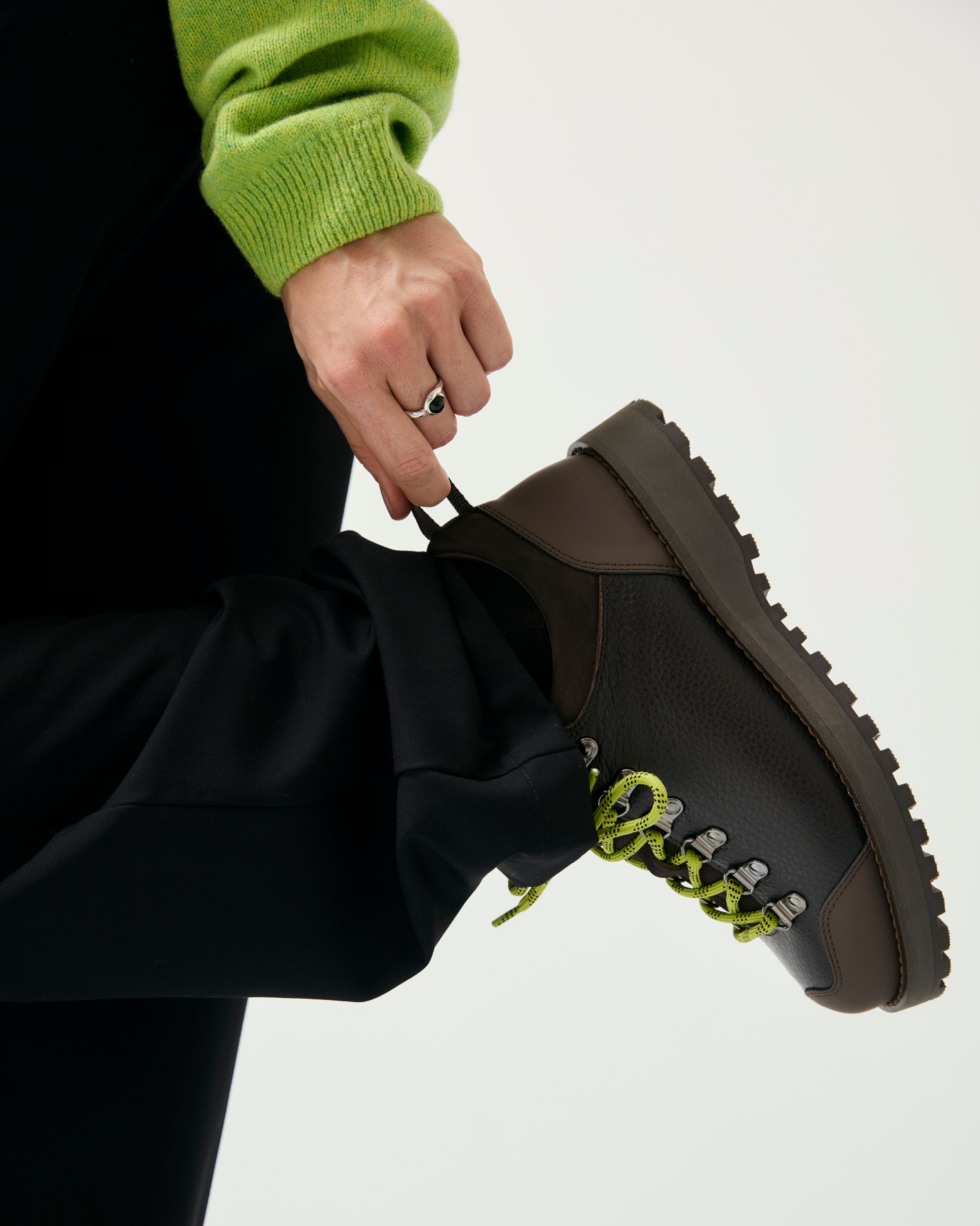 GARMENT PROJECT WMNS Dune Low - Brown Tumbled Leather Shoes 800 Brown