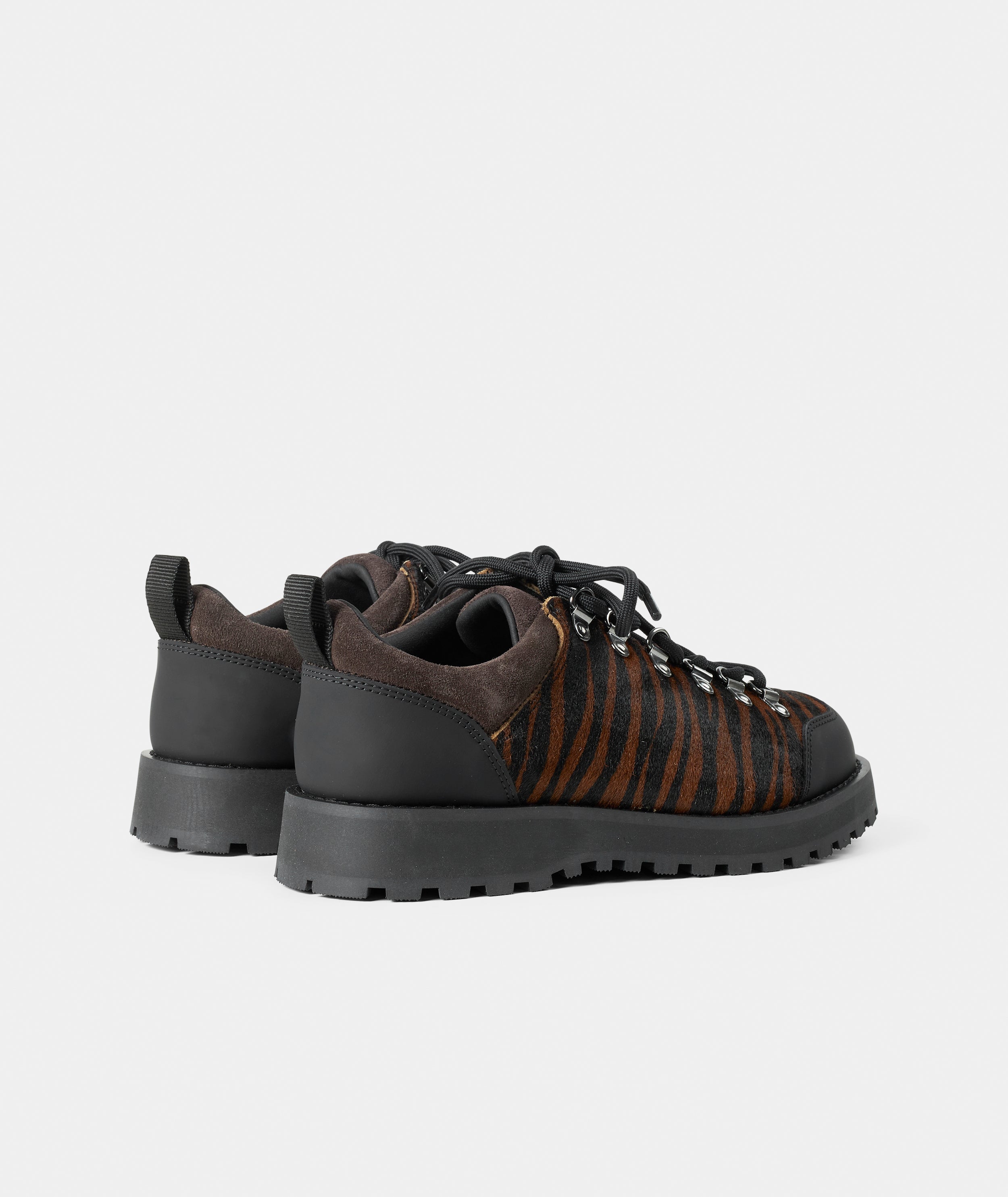 GARMENT PROJECT WMNS Dune Low - Brown Zebra Pony Hair Shoes 800 Brown