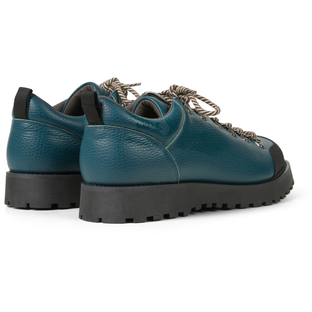 GARMENT PROJECT MAN Dune Low - Dark Green Tumbled Leather Shoes 215 Dark Green