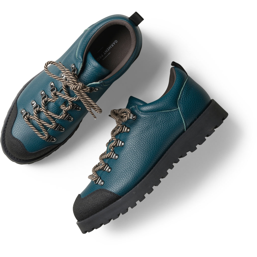 GARMENT PROJECT MAN Dune Low - Dark Green Tumbled Leather Shoes 215 Dark Green