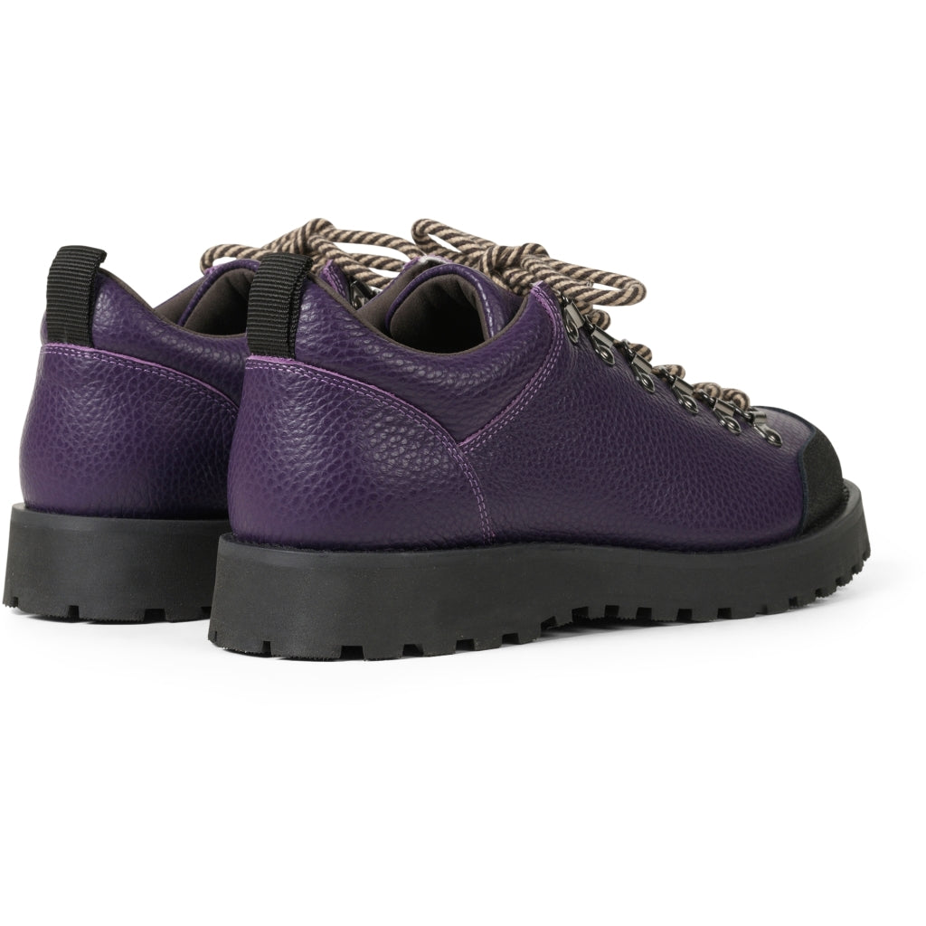GARMENT PROJECT MAN Dune Low - Purple Tumbled Leather Shoes 720 Purple