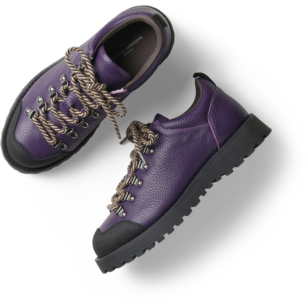 GARMENT PROJECT MAN Dune Low - Purple Tumbled Leather Shoes 720 Purple