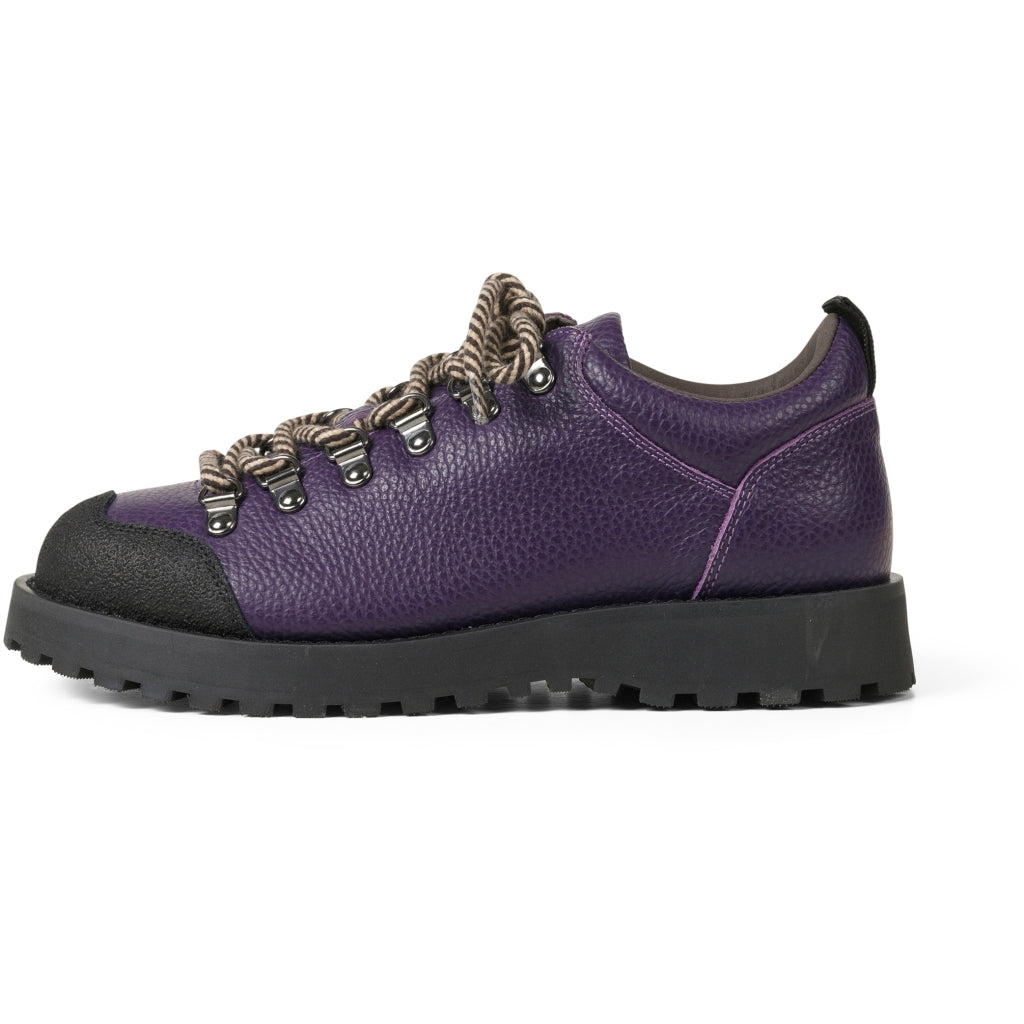 GARMENT PROJECT MAN Dune Low - Purple Tumbled Leather Shoes 720 Purple
