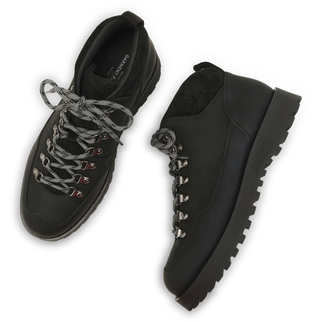 GARMENT PROJECT WMNS Dune Mid - Black Crazy Horse Leather Shoes 999 Black