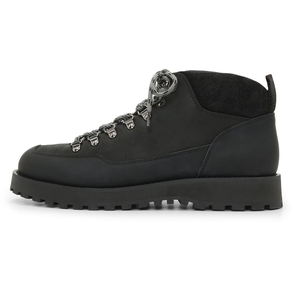 GARMENT PROJECT WMNS Dune Mid - Black Crazy Horse Leather Shoes 999 Black
