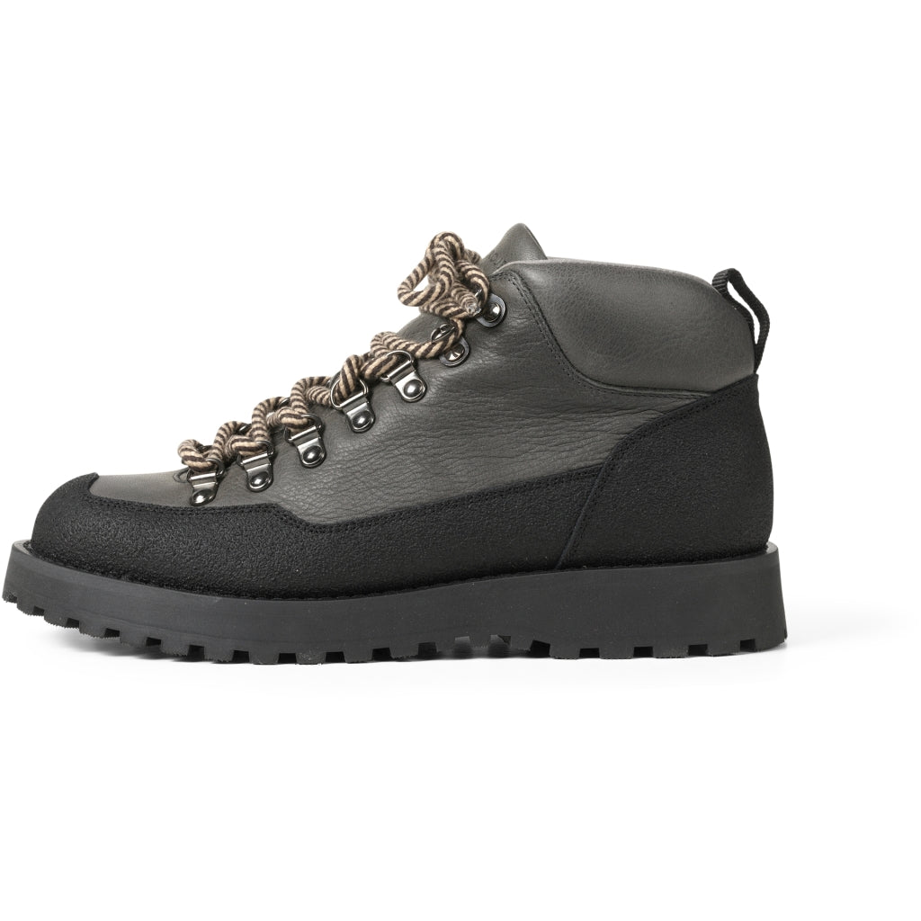 GARMENT PROJECT WMNS Dune Mid - Dark Grey Tumbled Leather Boots 7673 Dark Grey