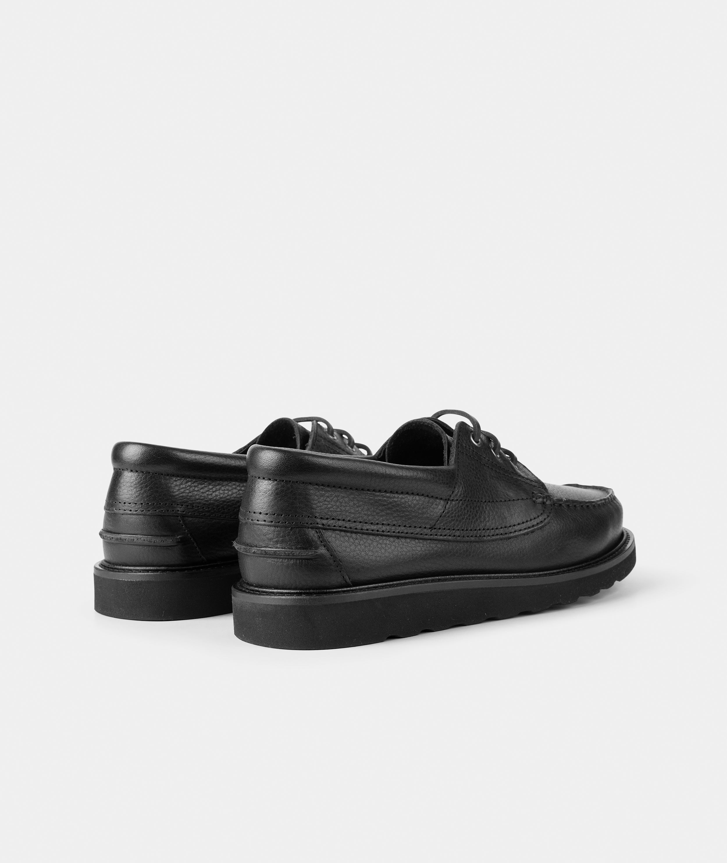GARMENT PROJECT MAN Egon - Black Tumbled Leather Shoes 999 Black