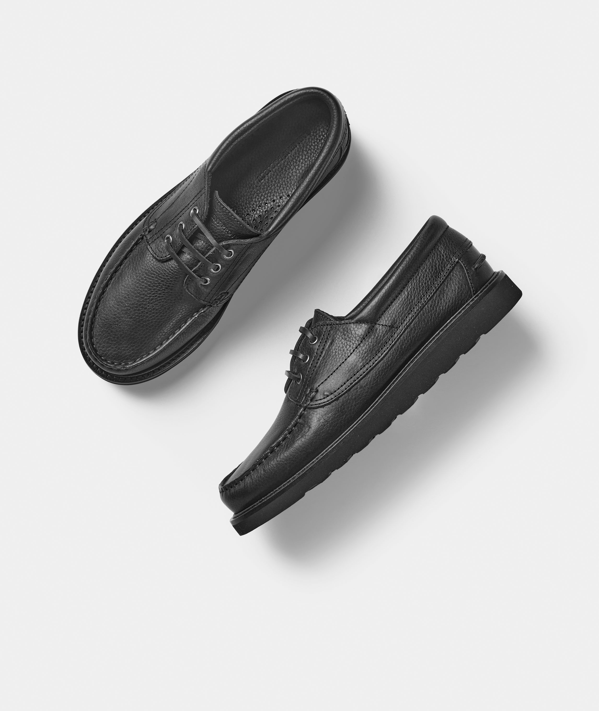 GARMENT PROJECT MAN Egon - Black Tumbled Leather Shoes 999 Black