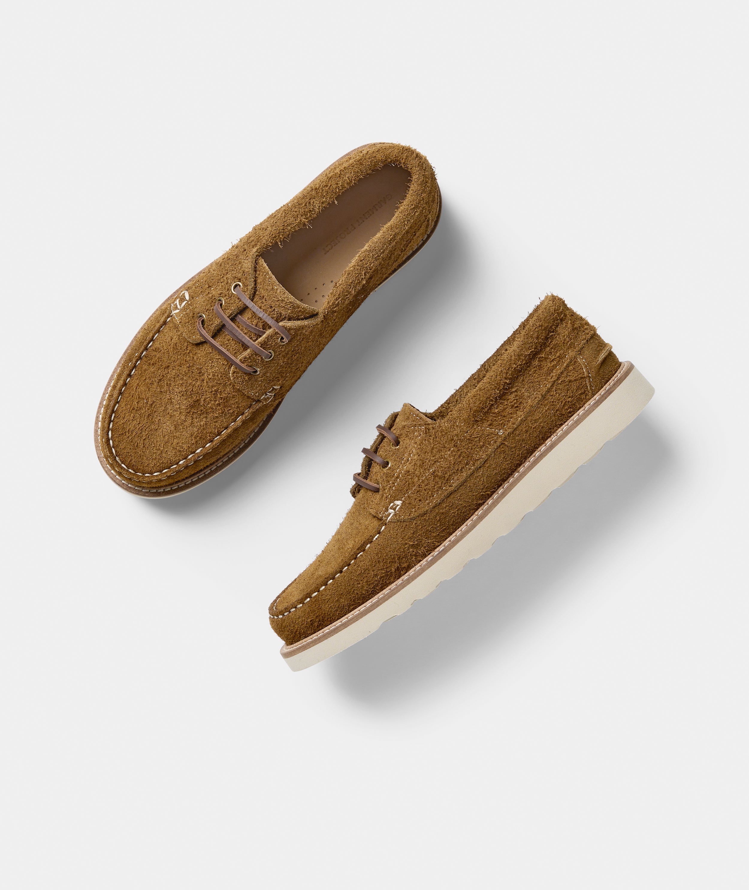 GARMENT PROJECT MAN Egon - Cognac Hairy Suede Shoes 650 Cognac