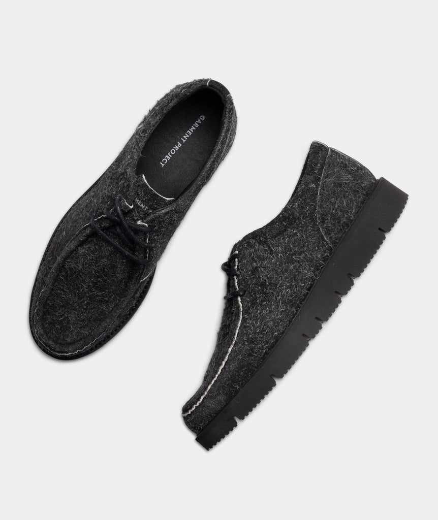 GARMENT PROJECT MAN Eilo - Black Bufalo Suede Shoes 999 Black