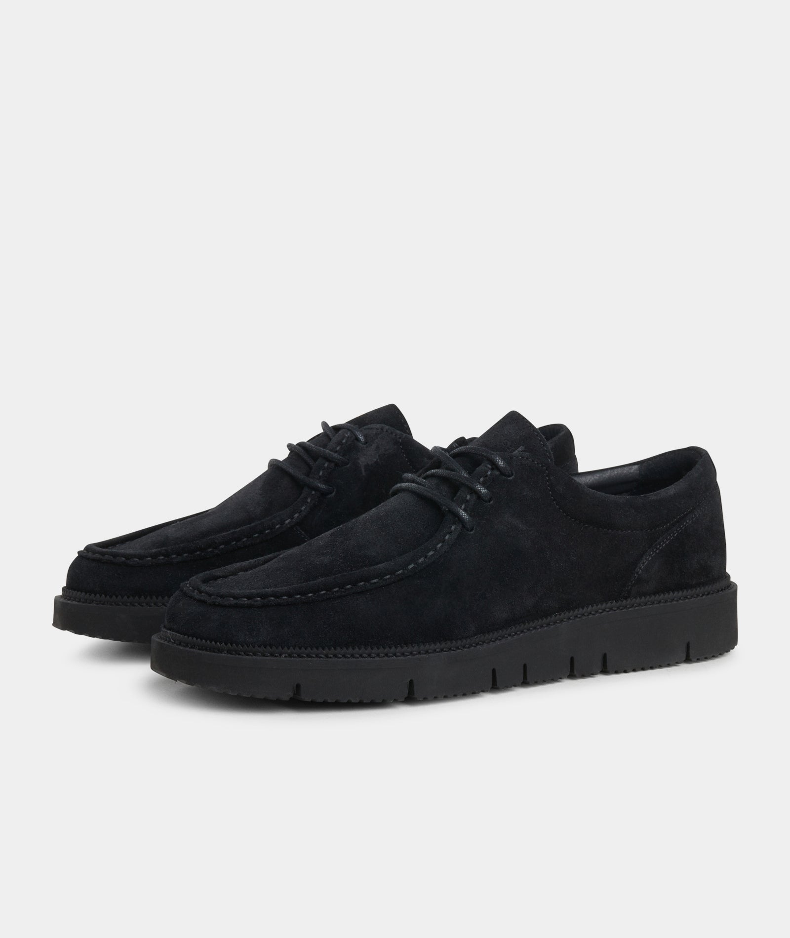 GARMENT PROJECT MAN Eilo Vibram Low - Black Suede Shoes 999 Black