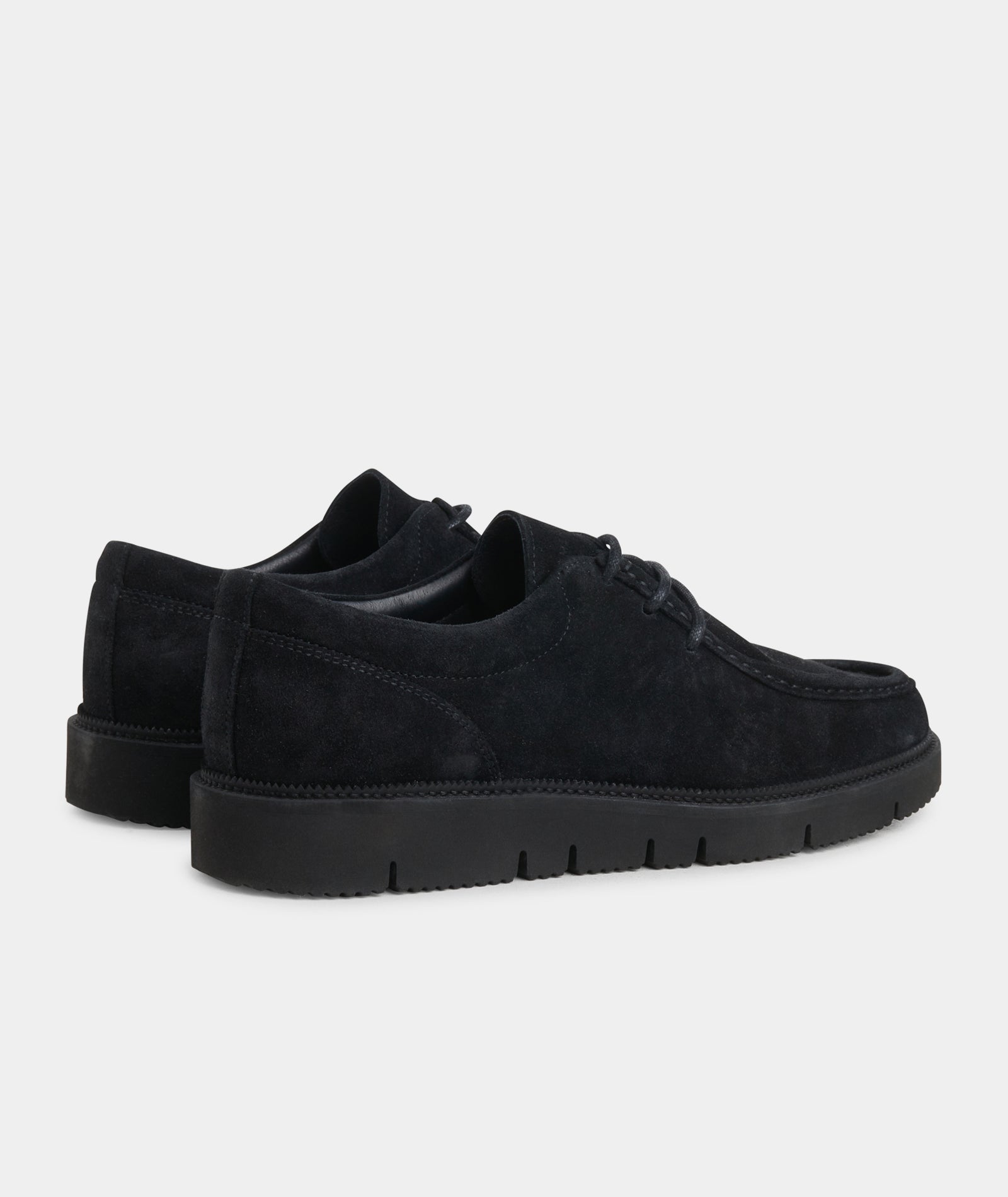 GARMENT PROJECT MAN Eilo Vibram Low - Black Suede Shoes 999 Black