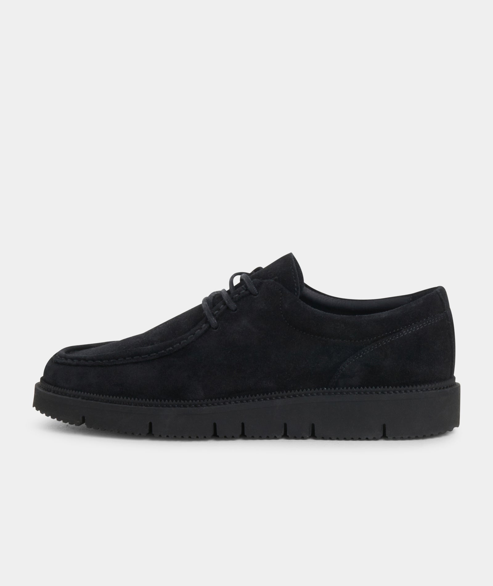 GARMENT PROJECT MAN Eilo Vibram Low - Black Suede Shoes 999 Black
