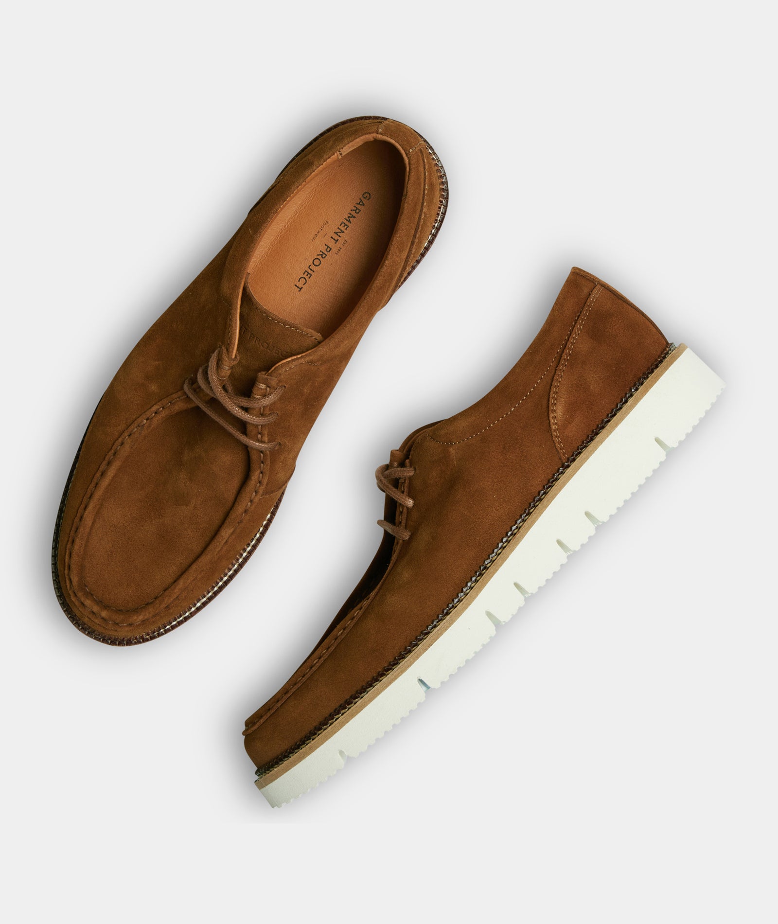 GARMENT PROJECT MAN Eilo Vibram Low - Cognac Suede Shoes 650 Cognac