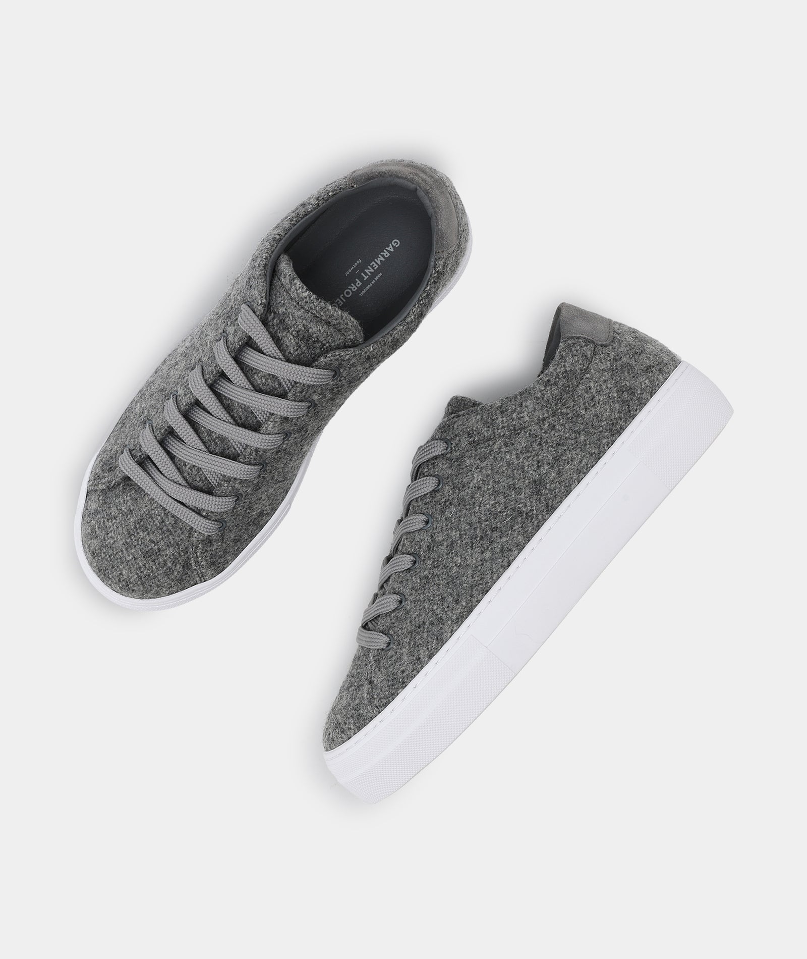 GARMENT PROJECT WMNS Ella - Grey Melange Wool Shoes 400 Grey