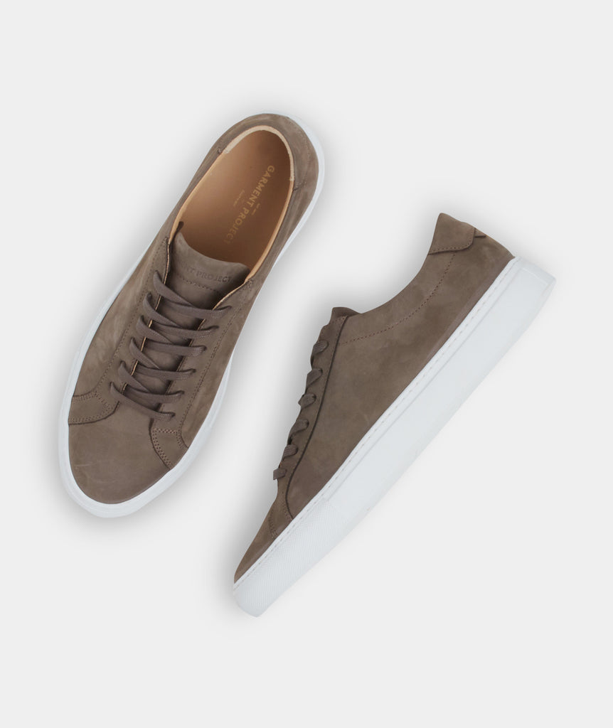 GARMENT PROJECT MAN GP0001 - Dark Taupe Nubuck Shoes 140 Taupe
