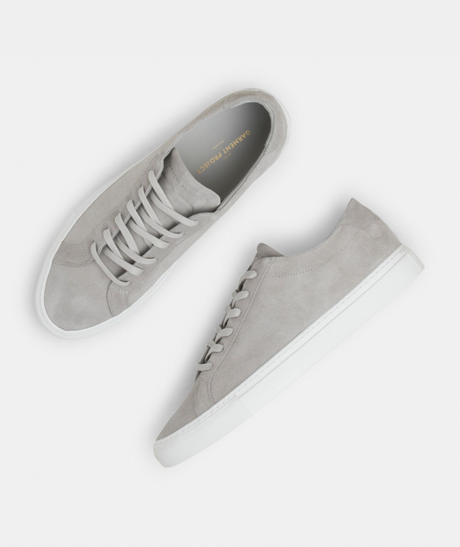 GARMENT PROJECT MAN GP0001 - Light Grey Suede Sneakers 410 Light Grey