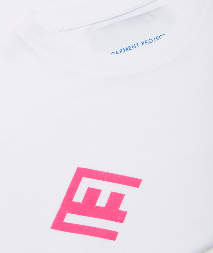 GARMENT PROJECT MAN GP13 Logo Tee - White T-shirt 100 White