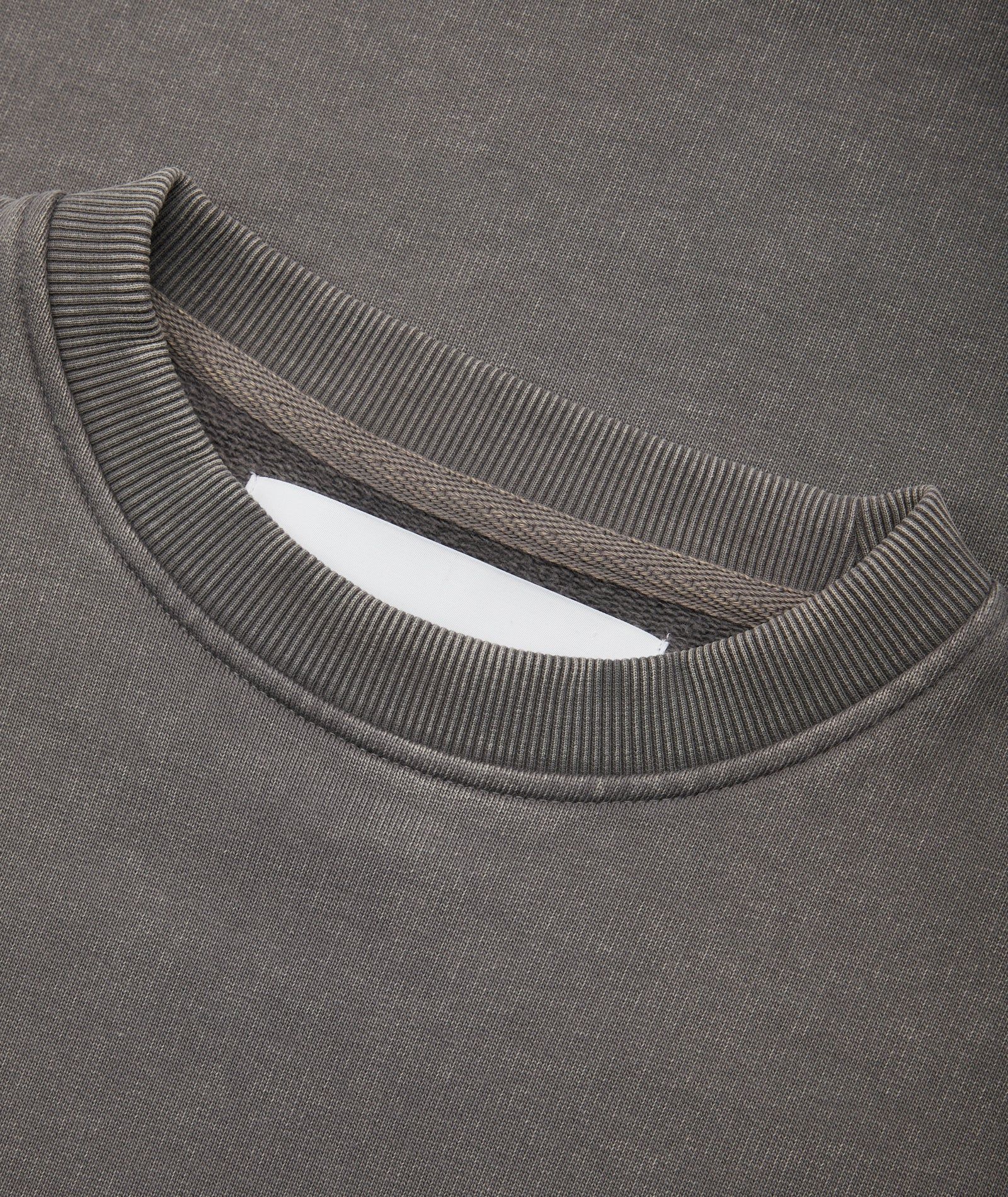 GARMENT PROJECT MAN GP Drop Shoulder Crew Neck Sweat - Acid Grey Crew Neck Sweat 435 Acid Grey