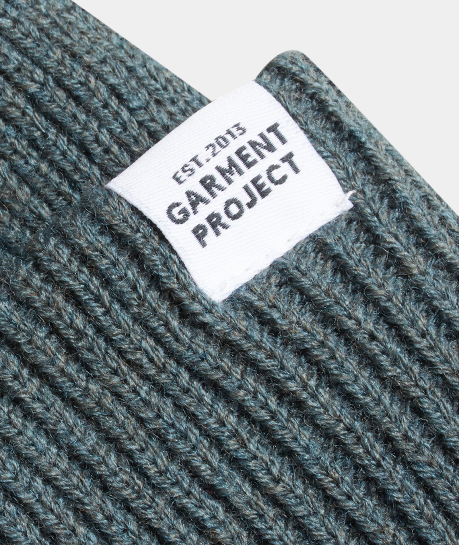 GARMENT PROJECT MAN GP Logo Unisex Beanie - Petroleum Green Beanie 250 Petroleum