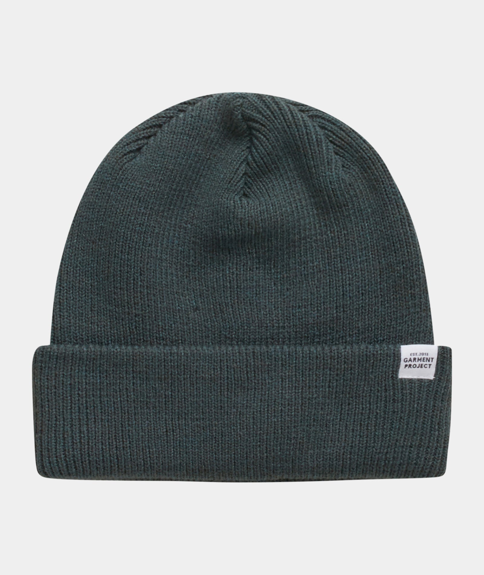 GARMENT PROJECT MAN GP Logo Unisex Beanie - Petroleum Green Beanie 250 Petroleum