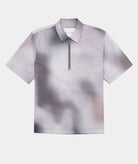 GARMENT PROJECT MAN Half Zip Shirt - Grey AOP Shirt 990 Black/Grey A.O.P.
