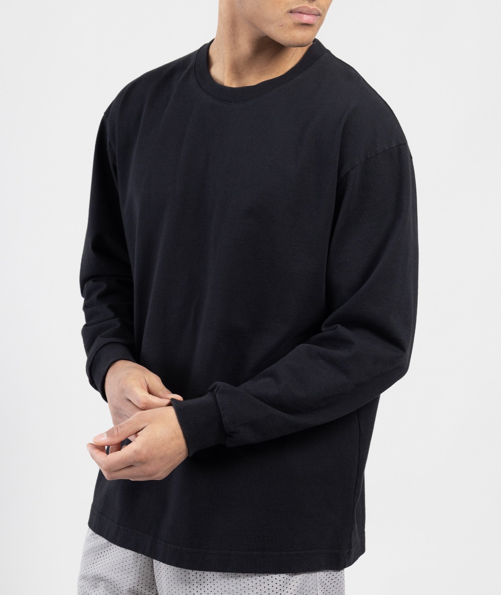 GARMENT PROJECT MAN Heavy L/S Tee - Black LS T-shirt 999 Black