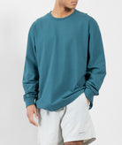 GARMENT PROJECT MAN Heavy L/S Tee - Petrol LS T-shirt 250 Petroleum