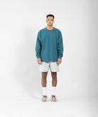 GARMENT PROJECT MAN Heavy L/S Tee - Petrol LS T-shirt 250 Petroleum