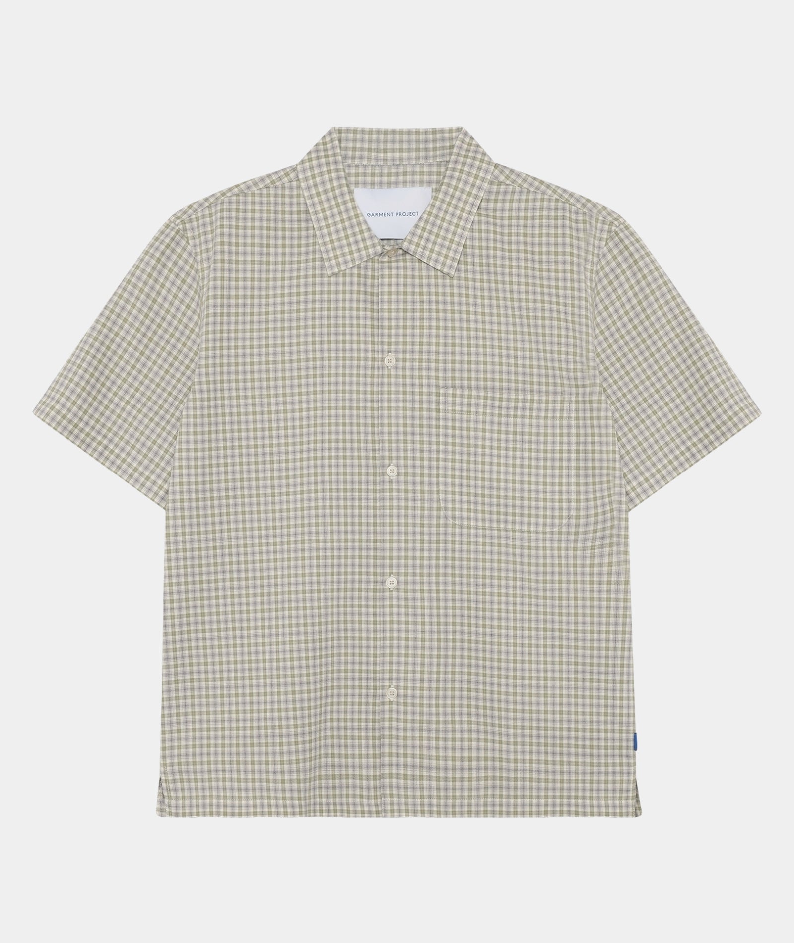 GARMENT PROJECT MAN Holiday Shirt - Dusty green/purple check Shirt 255 Dusty Green