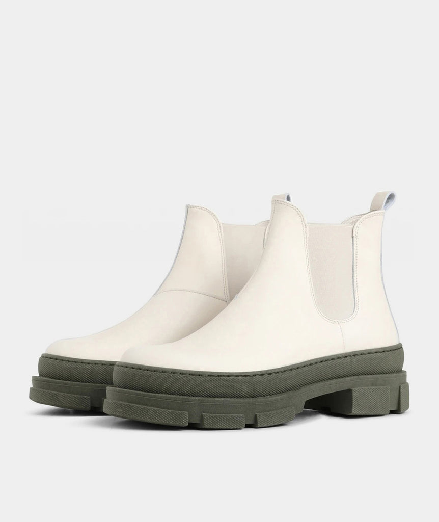 GARMENT PROJECT WMNS Irean Chelsea - Off White / Army Boots 110 Off White