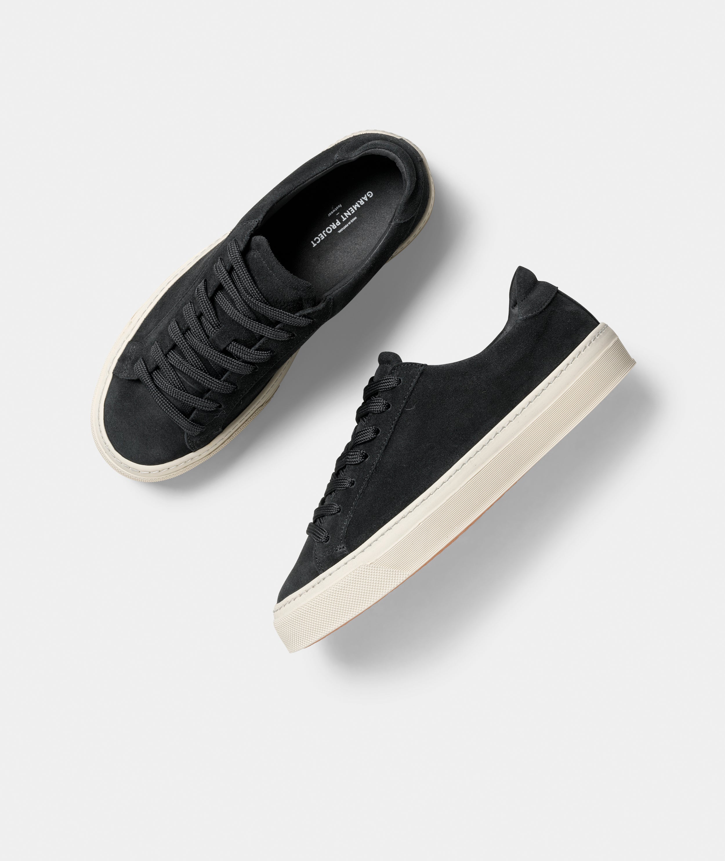 GARMENT PROJECT WMNS Kit - Black Suede Sneakers 999 Black