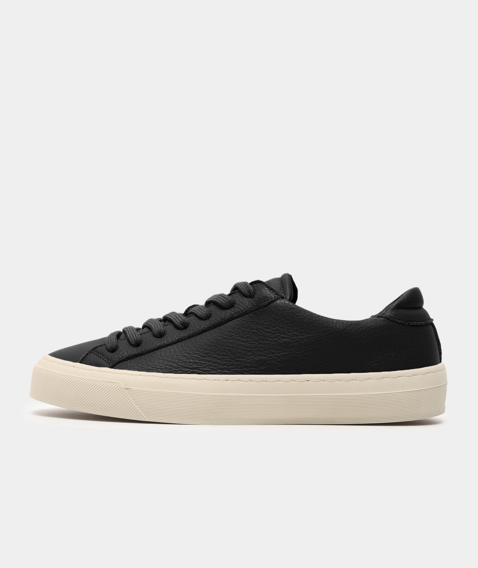 GARMENT PROJECT MAN Kit - Black Tumble Leather Sneakers 999 Black