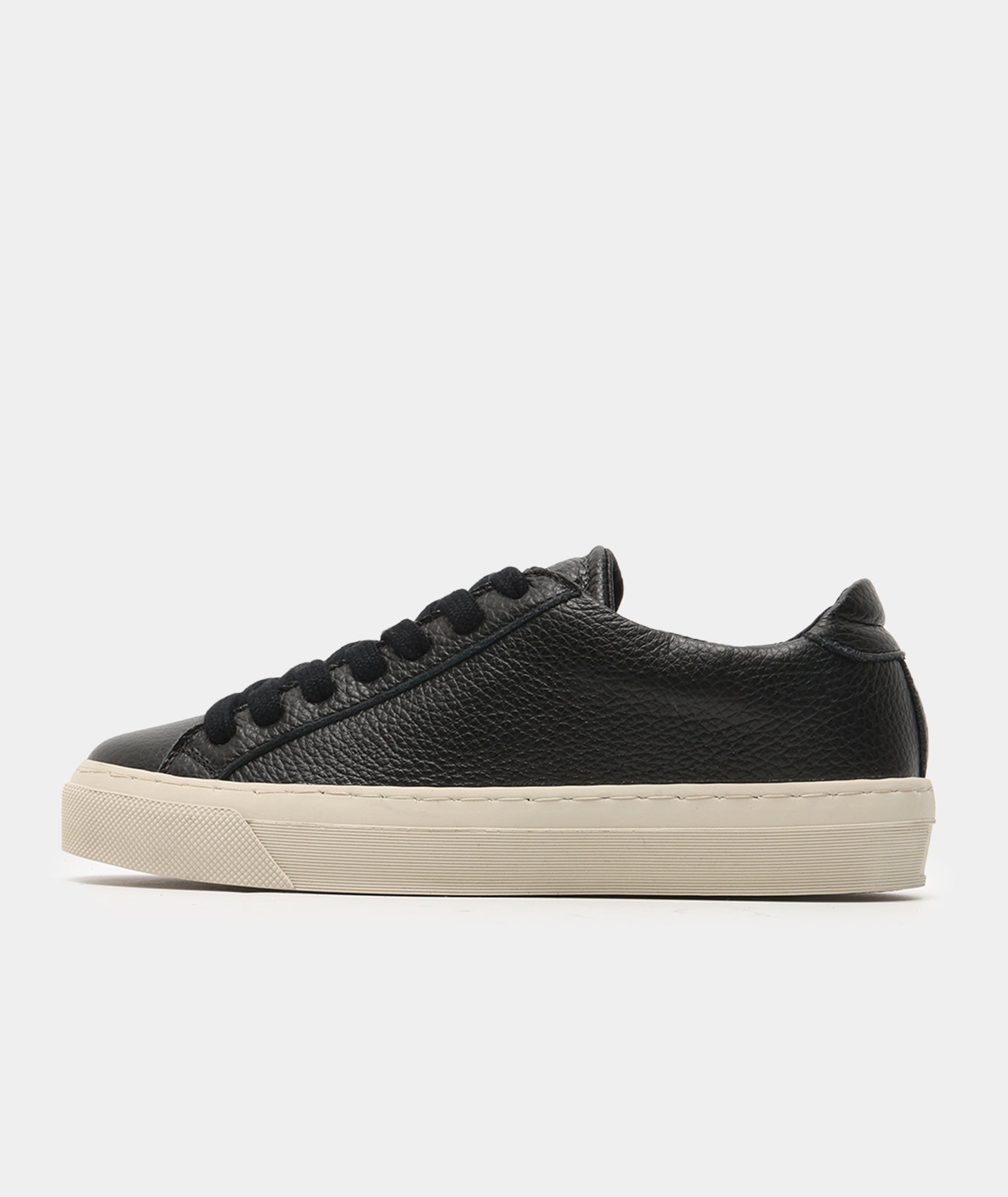 GARMENT PROJECT WMNS Kit - Black Tumbled Leather Sneakers 999 Black