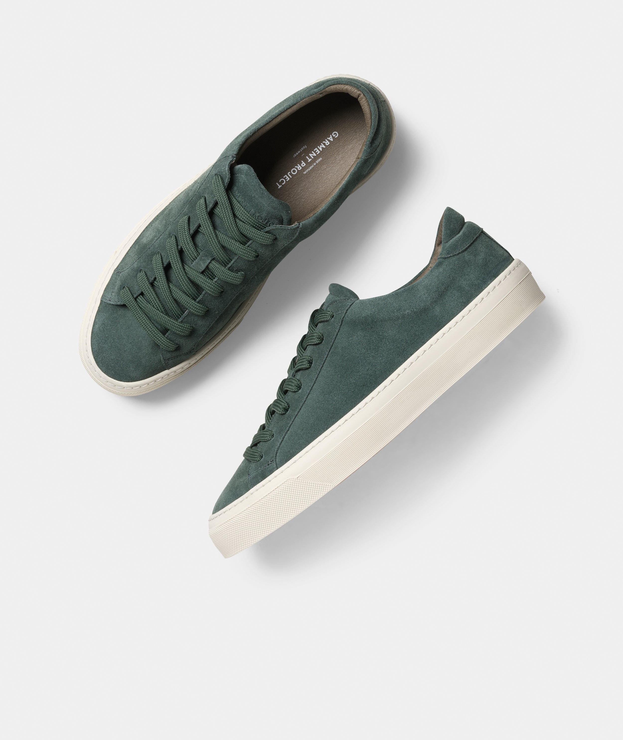 GARMENT PROJECT MAN Kit - Dark Green Suede Sneakers 215 Dark Green