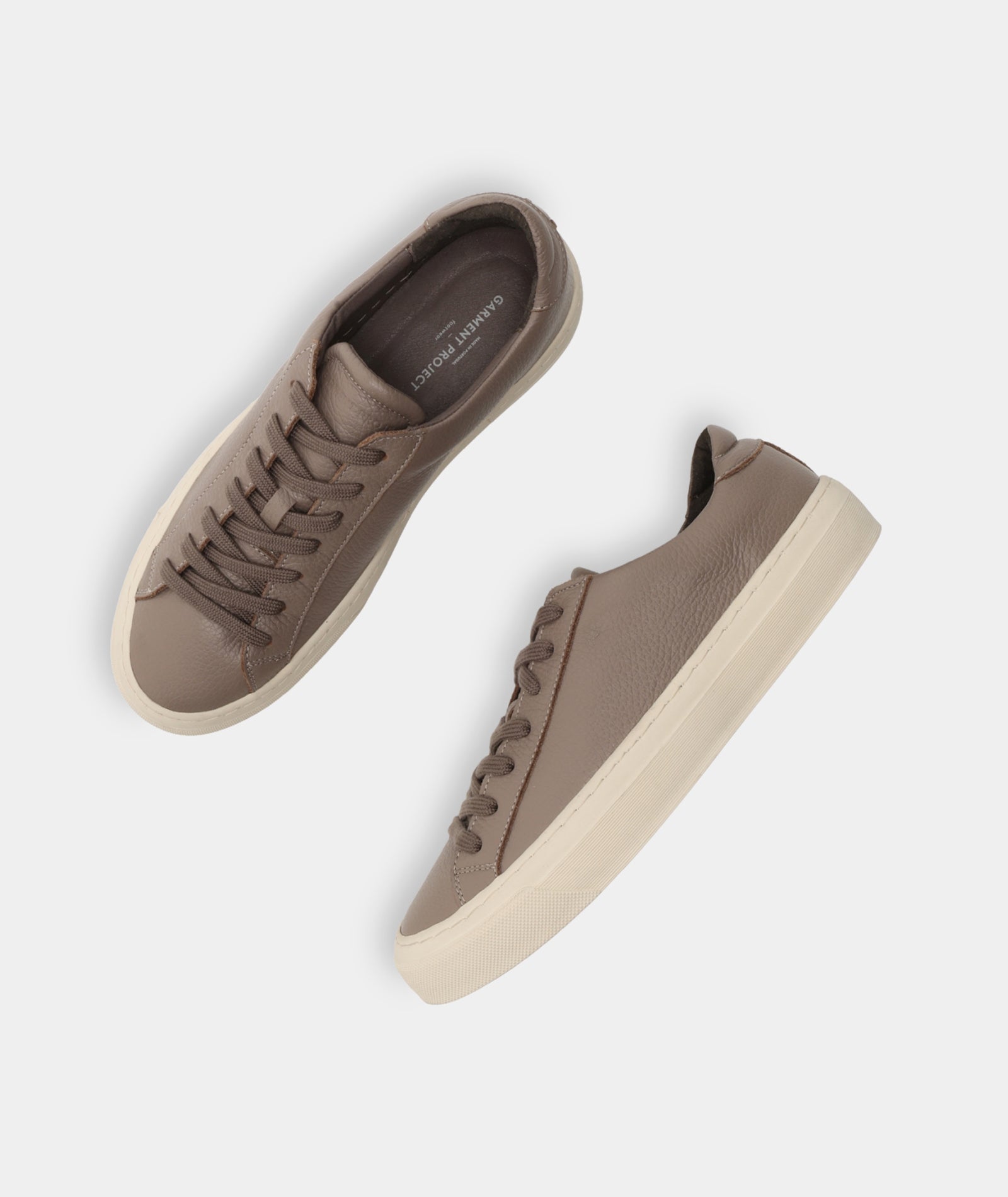 GARMENT PROJECT MAN Kit - Elephant Tumble Leather Sneakers 460 Elephant