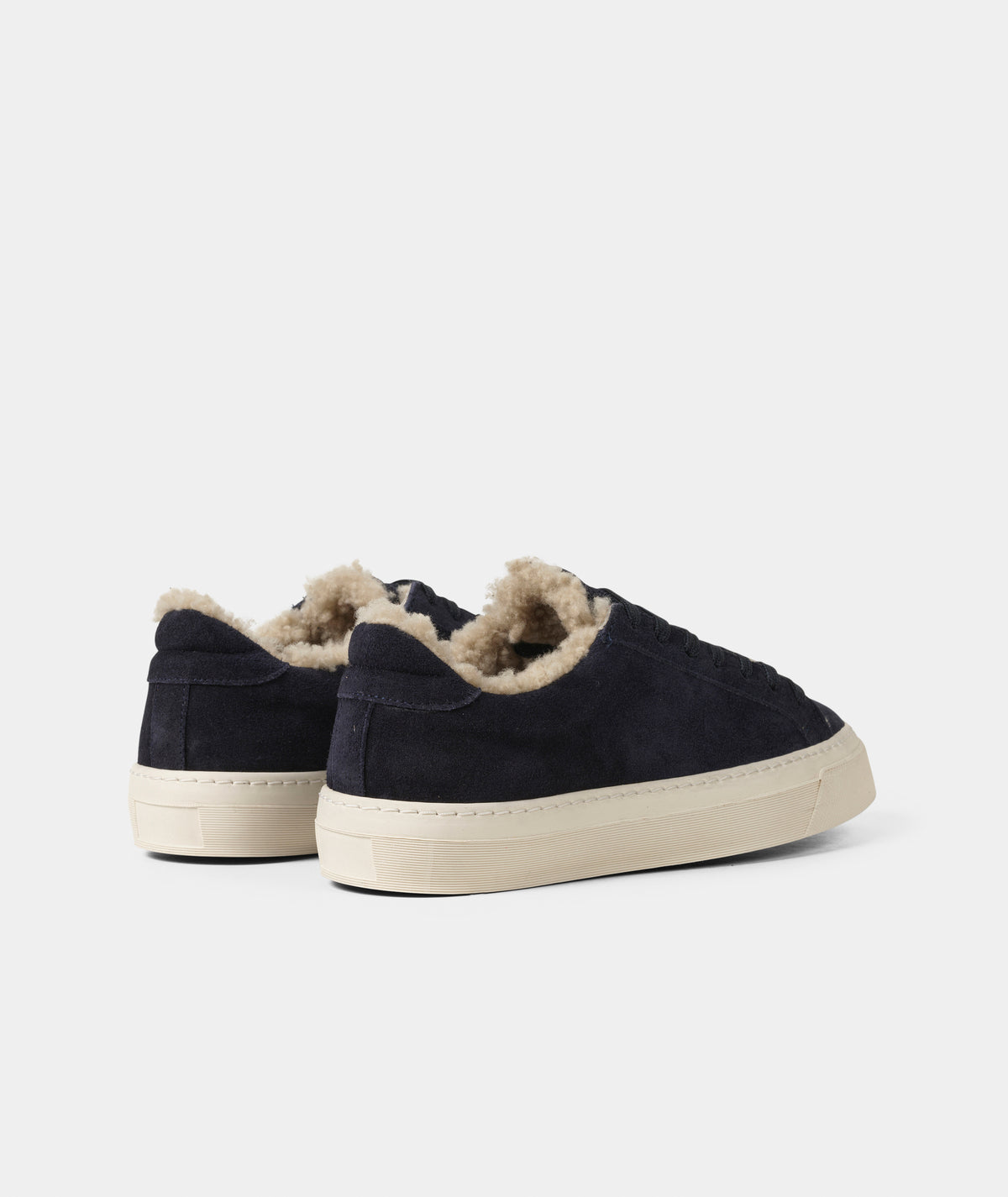 GARMENT PROJECT WMNS Kit - Navy Suede / Shearling Sneakers 500 Navy