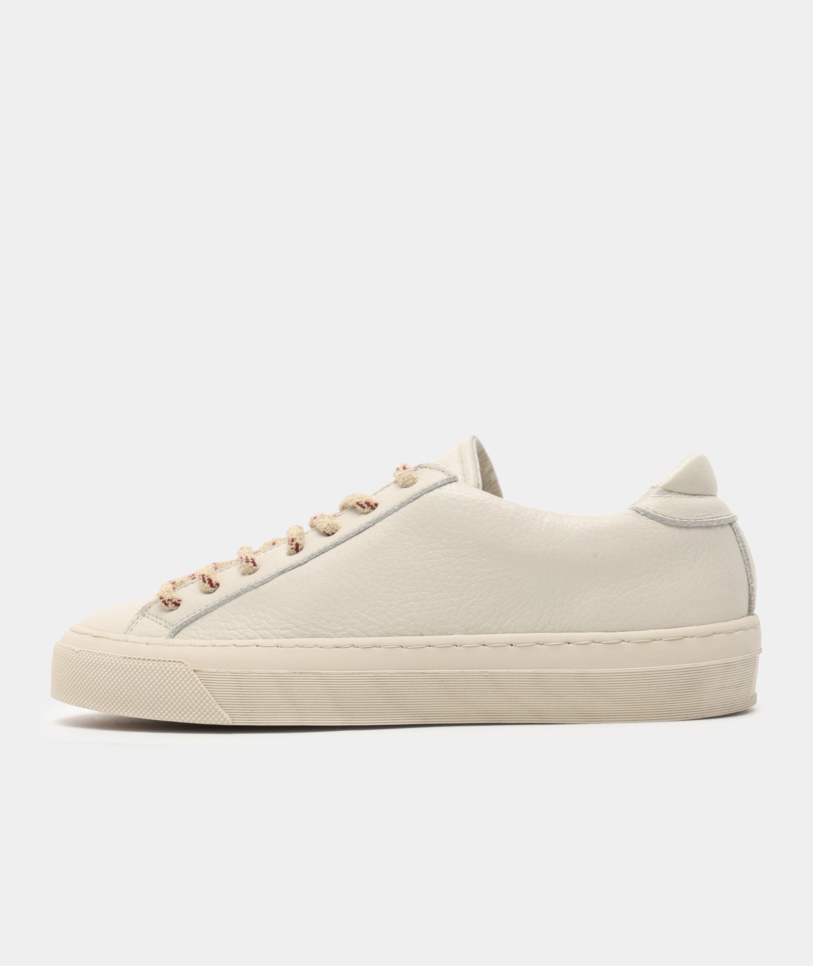 GARMENT PROJECT WMNS Kit - Off White Tumbled Leather Sneakers 110 Off White