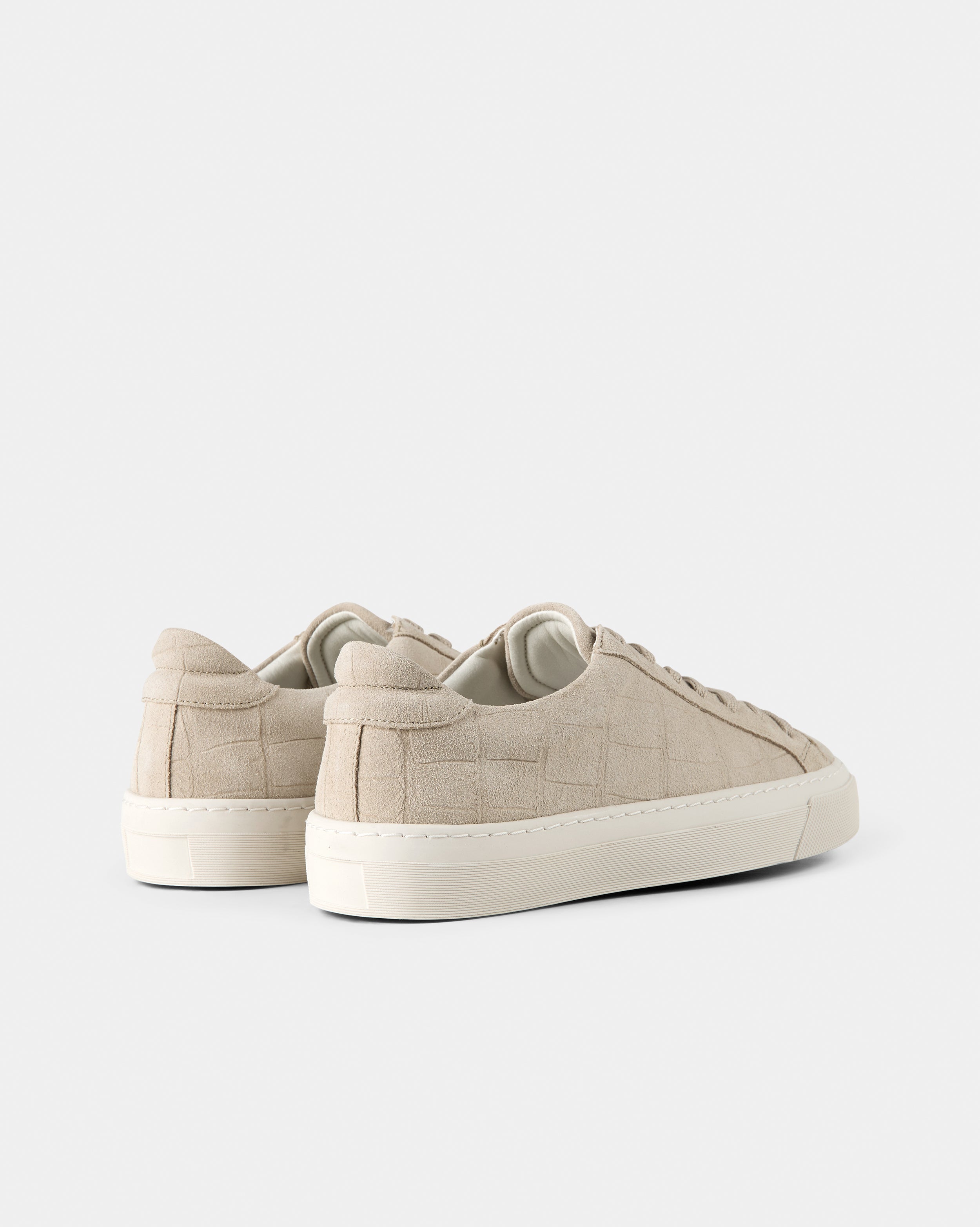 GARMENT PROJECT WMNS Kit - Sand Croco Suede Sneakers 220 Sand