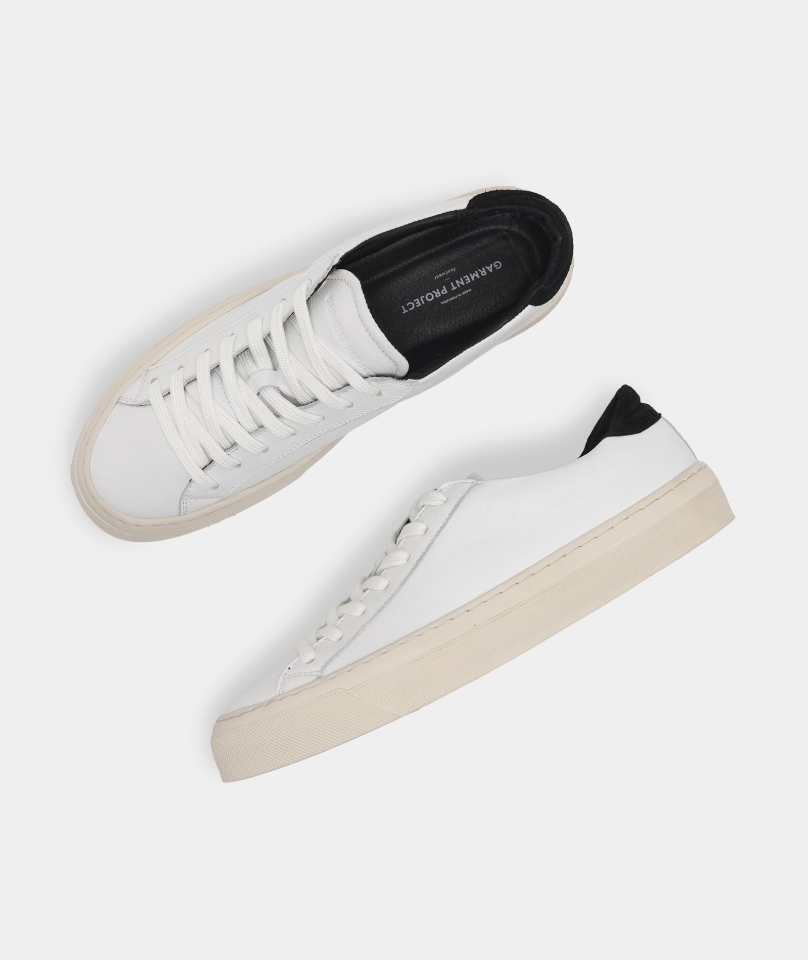 GARMENT PROJECT MAN Kit - White / Black Leather Sneakers 100 White