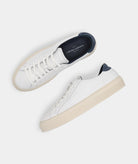 GARMENT PROJECT MAN Kit - White / Blue Leather Sneakers 100 White