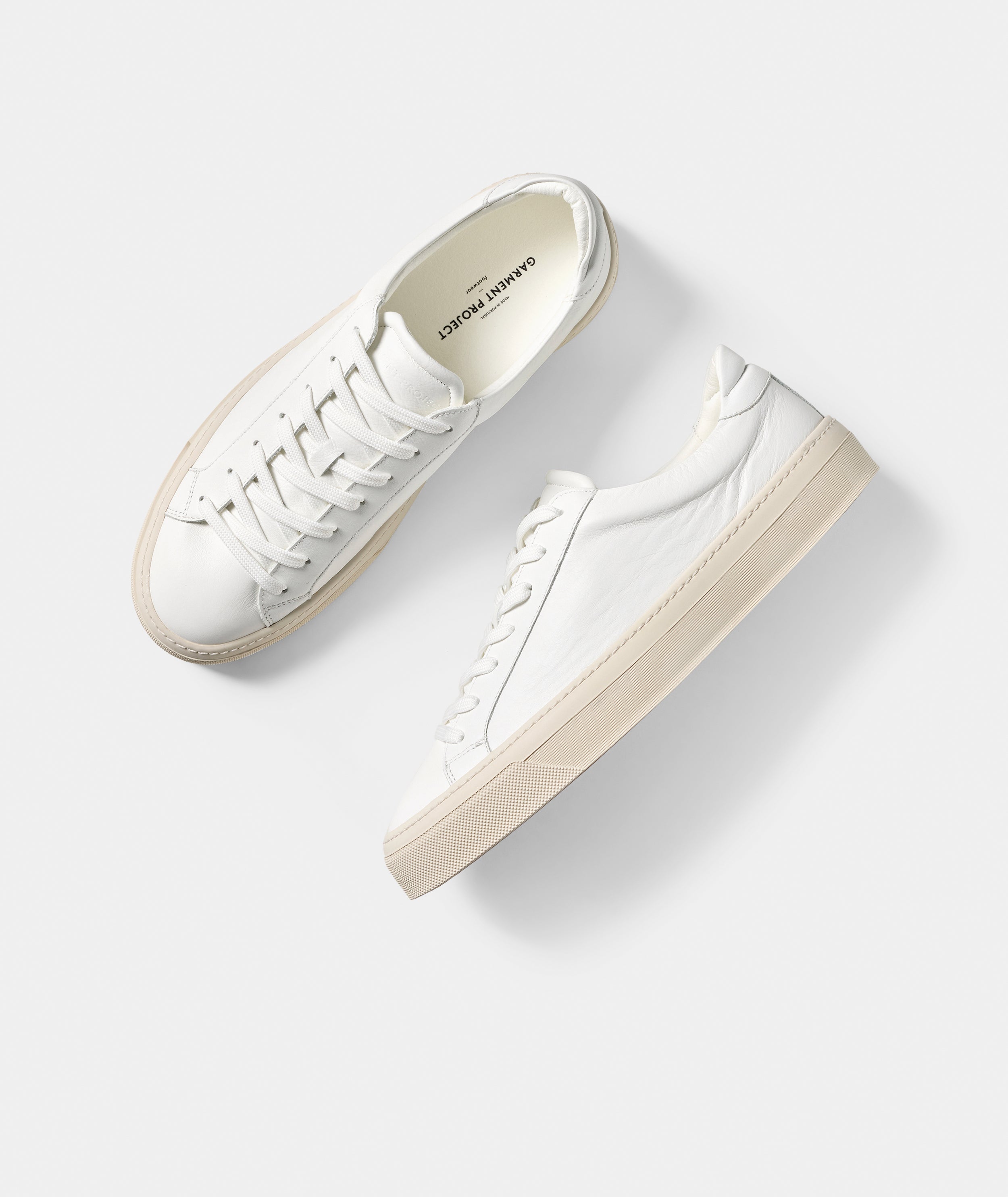 GARMENT PROJECT MAN Kit - White Soft Leather Sneakers 100 White