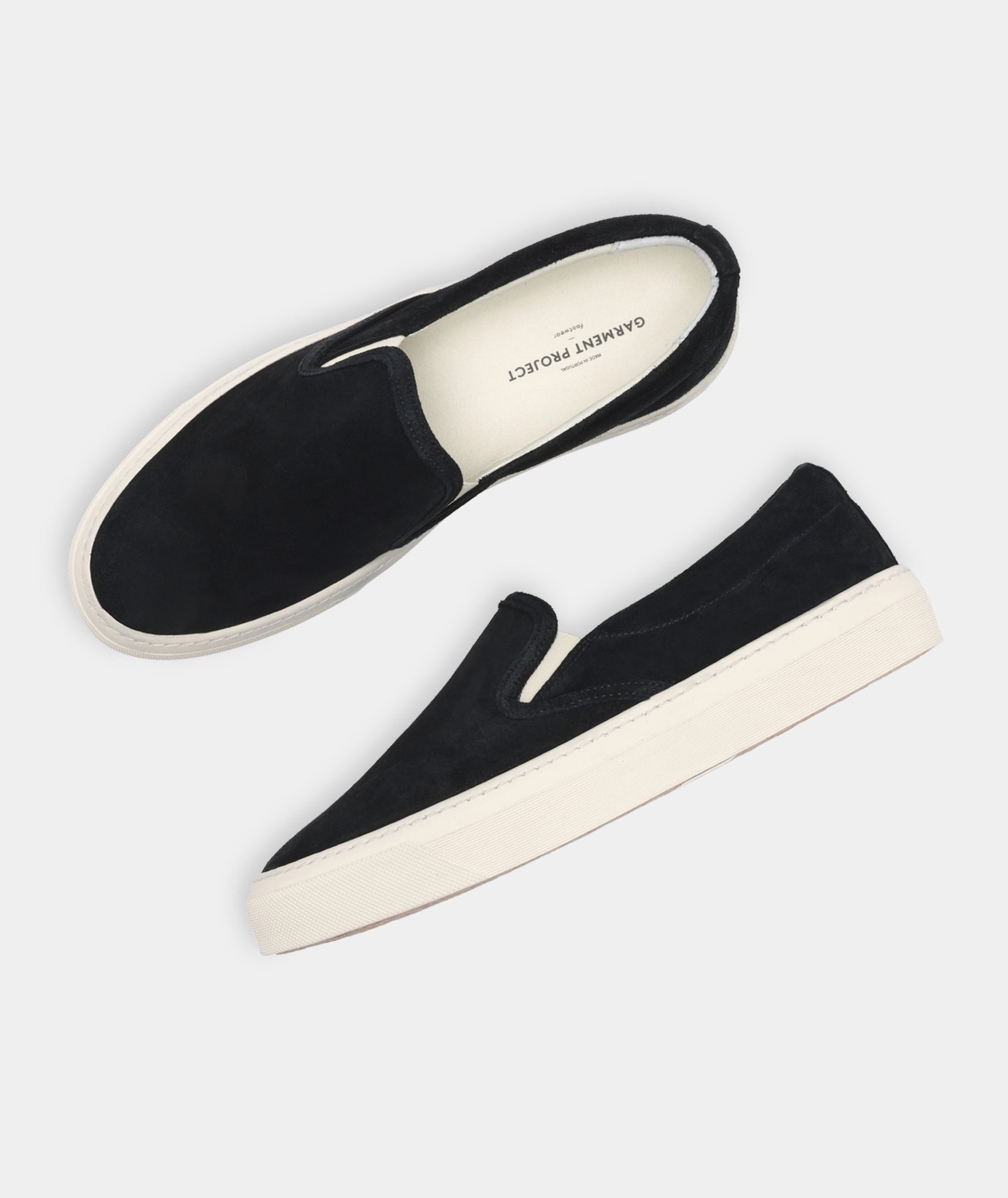 GARMENT PROJECT MAN Kit Slip-On - Black Suede Sneakers 999 Black