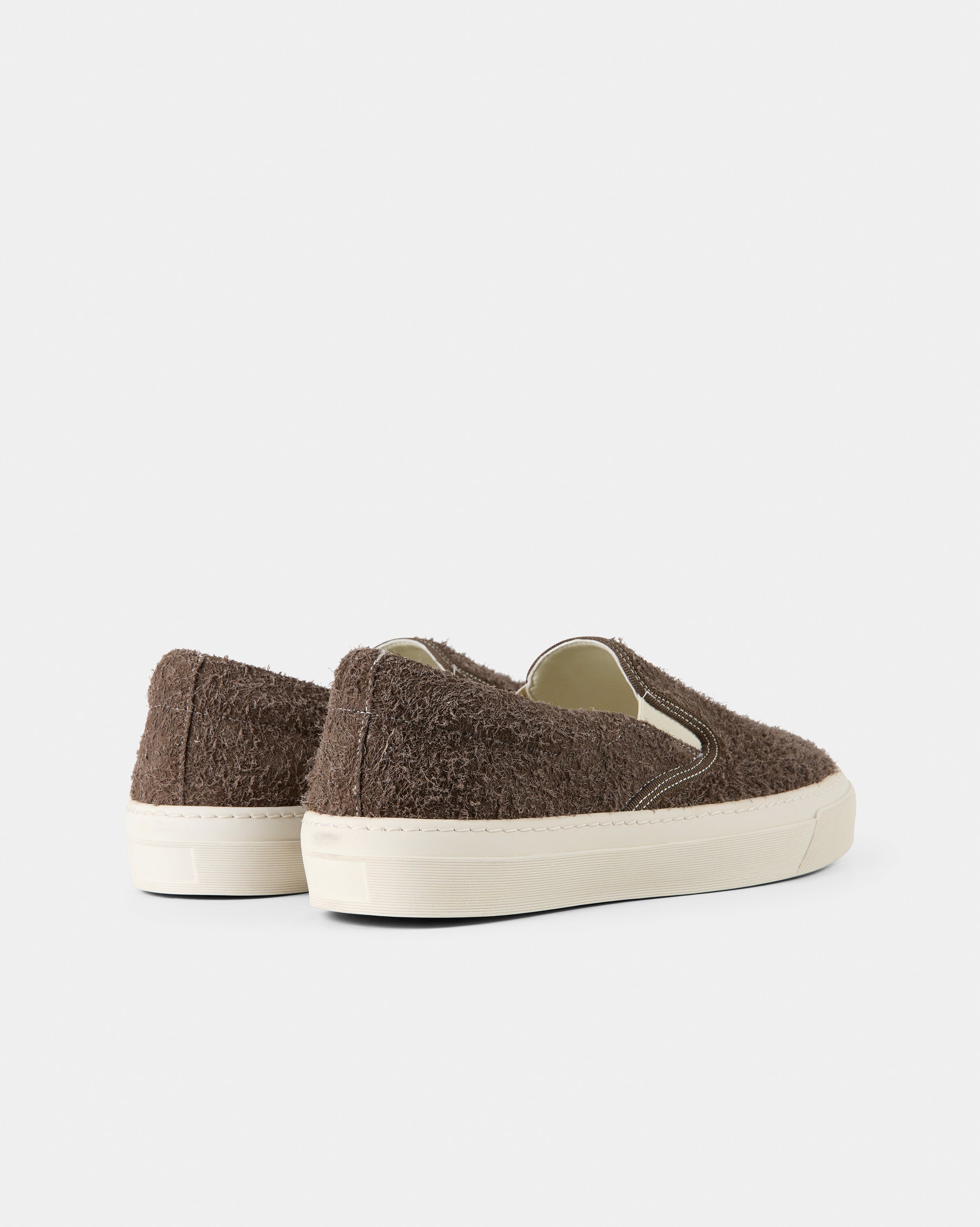 GARMENT PROJECT MAN Kit Slip-On - Elephant Hairy Suede Sneakers 460 Elephant