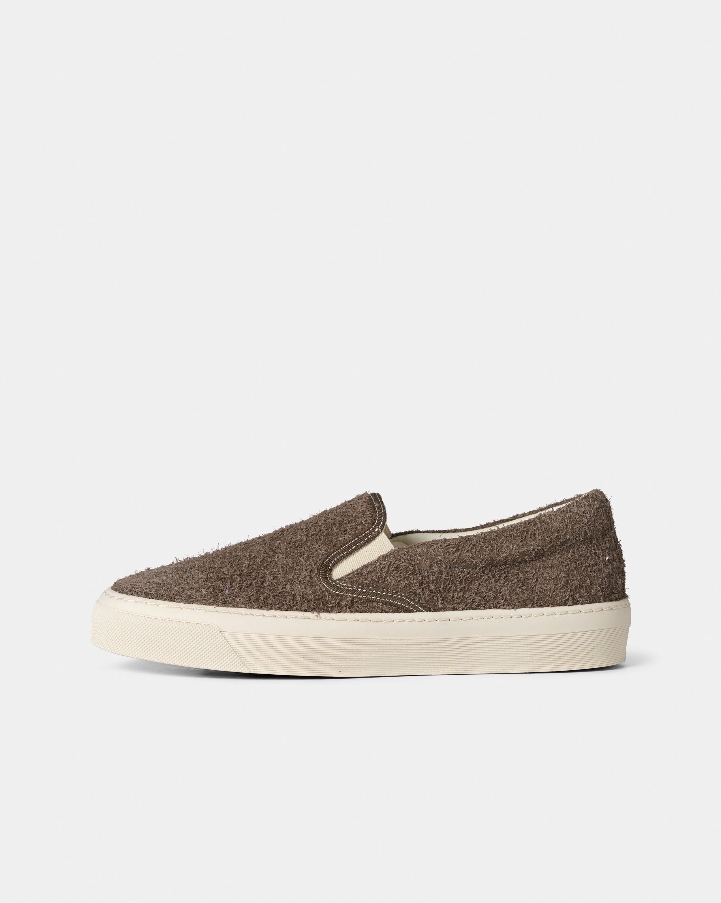 GARMENT PROJECT MAN Kit Slip-On - Elephant Hairy Suede Sneakers 460 Elephant