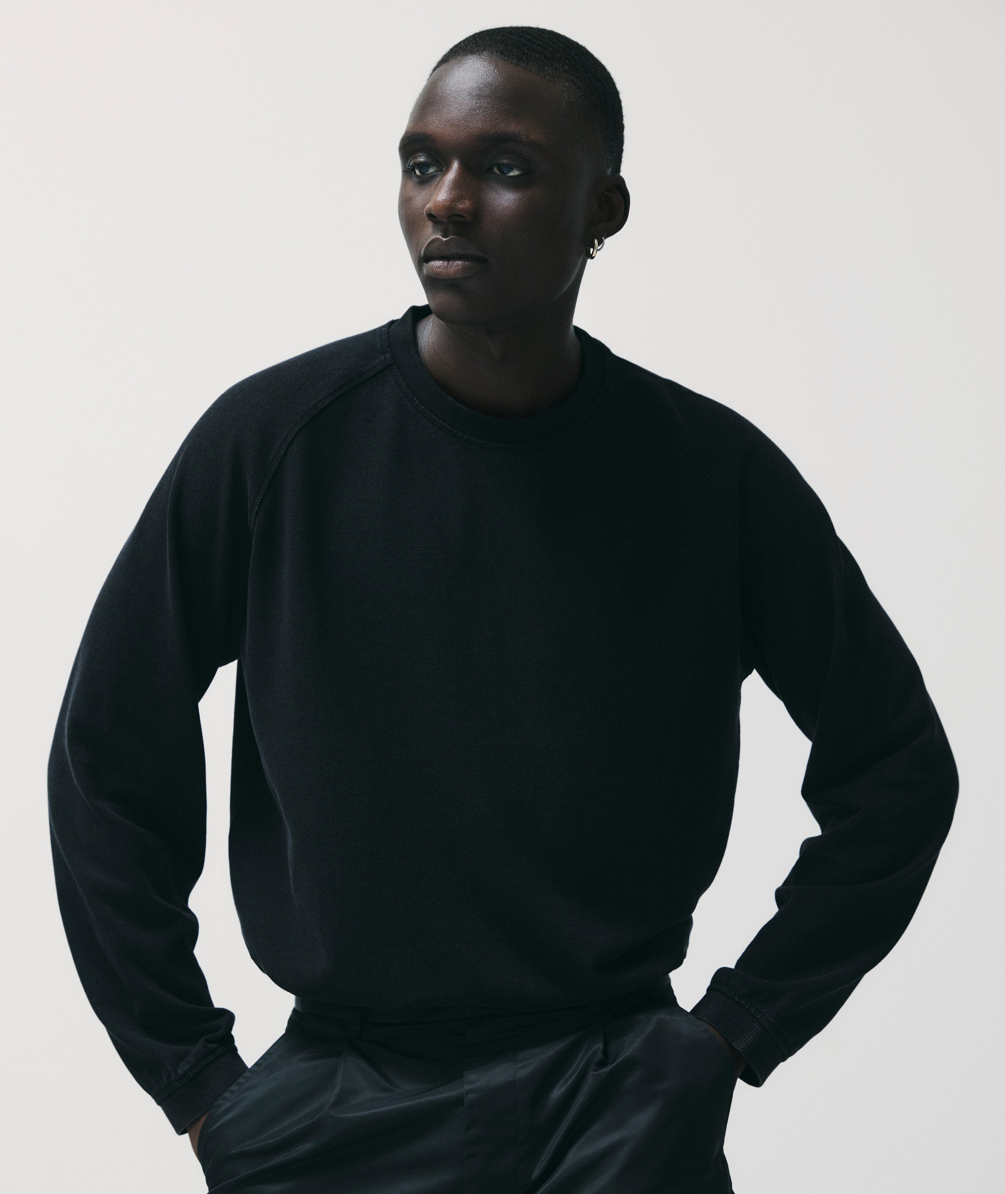 GARMENT PROJECT MAN Kyle LS - Acid Black LS T-shirt