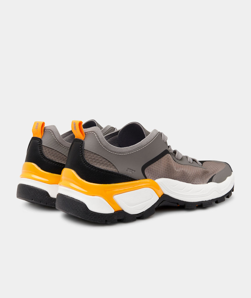 GARMENT PROJECT MAN LR-10 Lightweight Runner - Grey/Orange Ripstop Sneakers 400 Grey