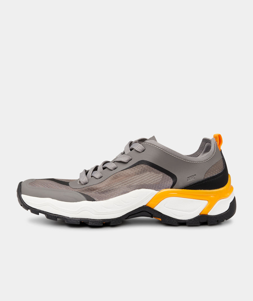 GARMENT PROJECT WMNS LR-10 Lightweight Runner - Grey/Orange Ripstop Sneakers 400 Grey